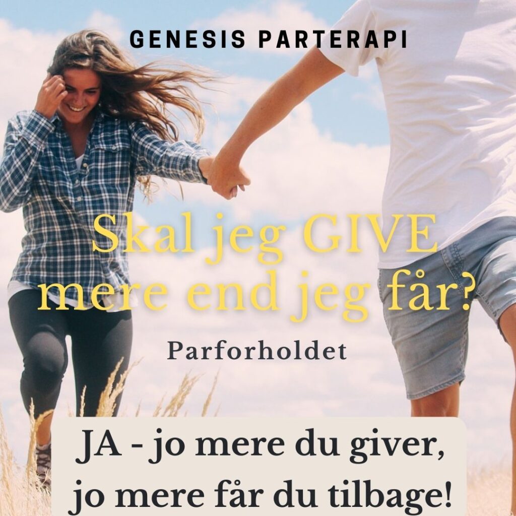 Hvor meget skal jeg yde i parforholdet